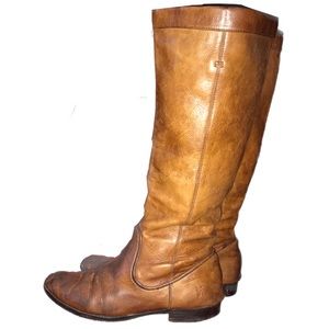Frye Cindy Slouch Boot, Frye Cognac Brown Cindy Slouch Boot, Frye Brown Boot